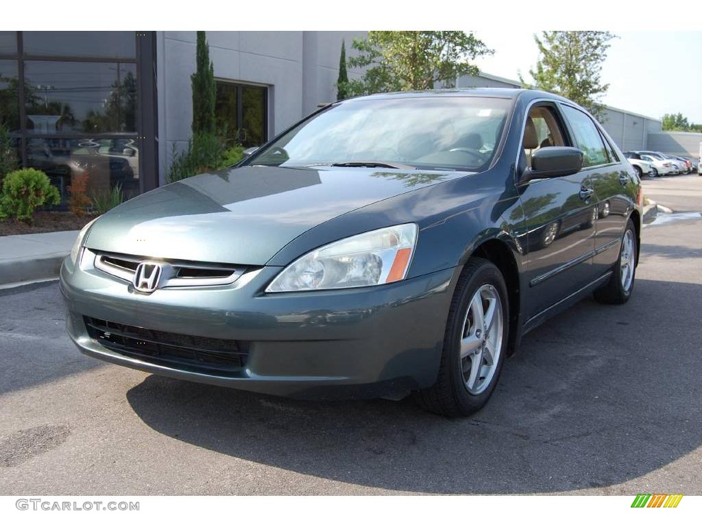 2004 Accord EX-L Sedan - Deep Green Pearl / Ivory photo #12