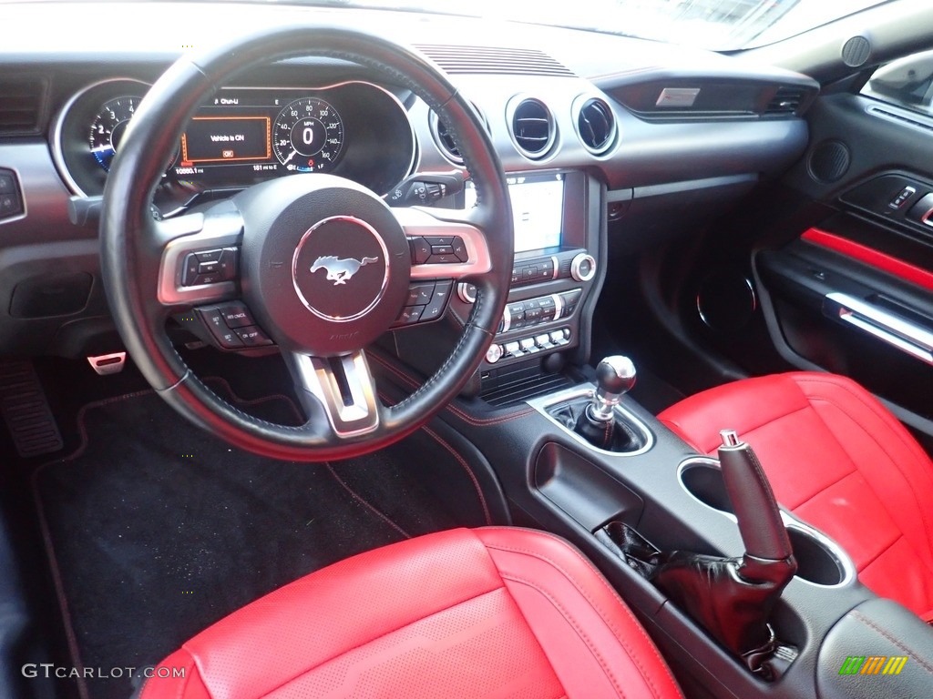 2019 Mustang GT Premium Convertible - Shadow Black / Showstopper Red photo #17