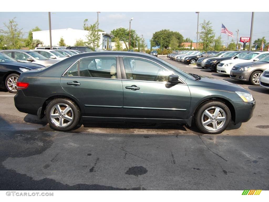 2004 Accord EX-L Sedan - Deep Green Pearl / Ivory photo #14