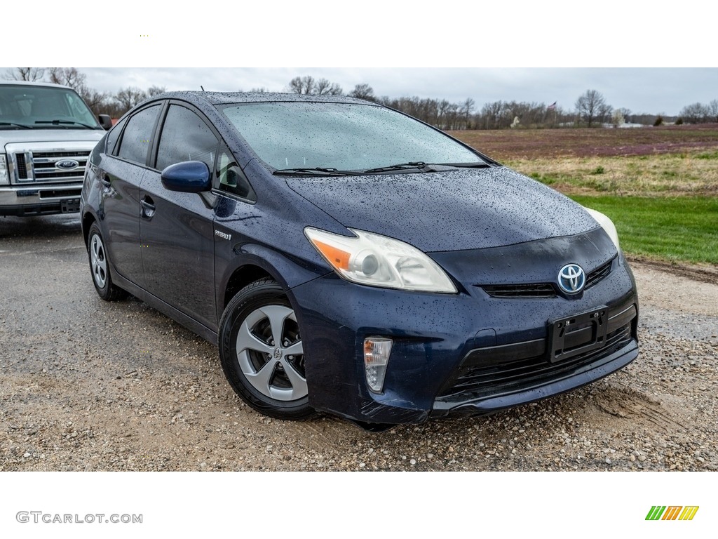 2013 Prius Four Hybrid - Nautical Blue Metallic / Misty Gray photo #1