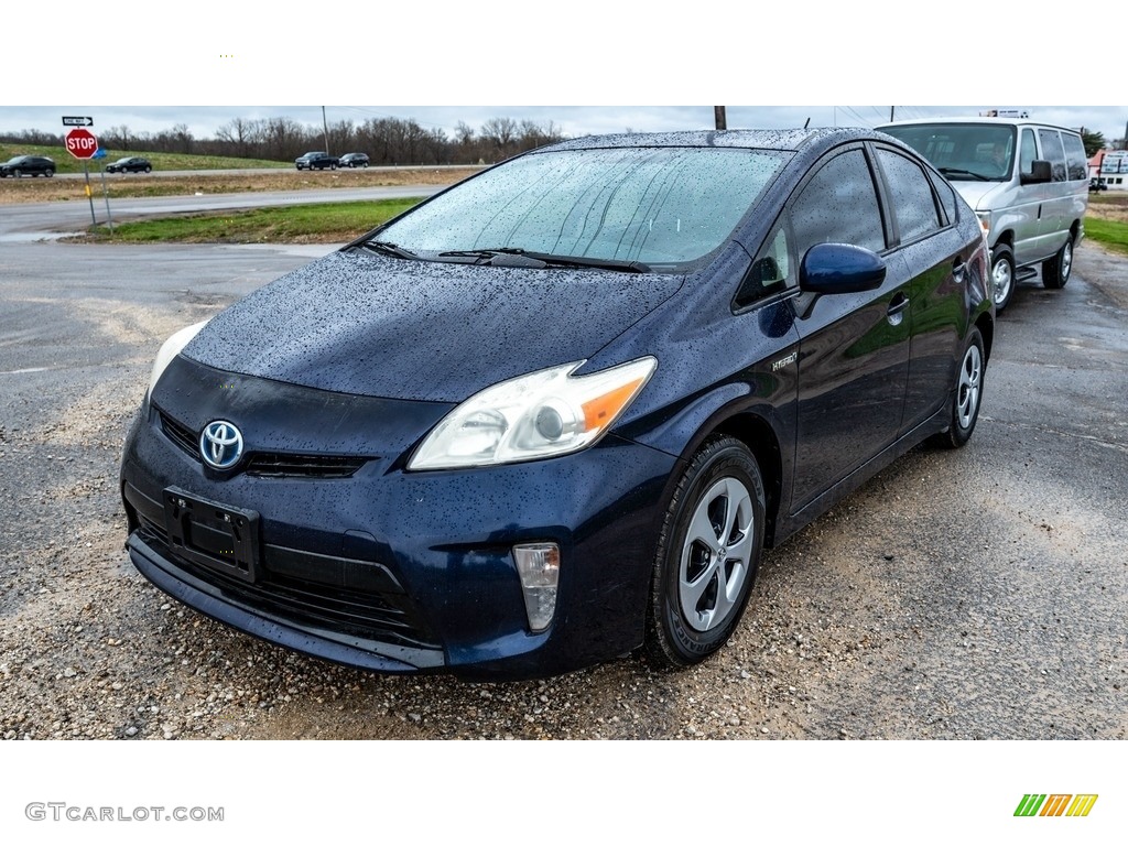 2013 Prius Four Hybrid - Nautical Blue Metallic / Misty Gray photo #8