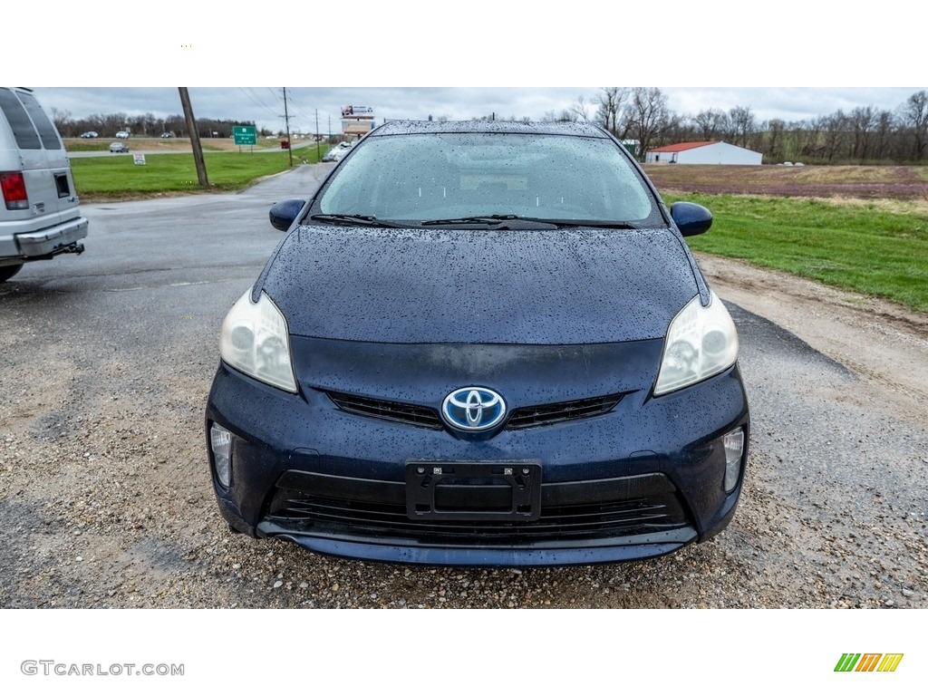 2013 Prius Four Hybrid - Nautical Blue Metallic / Misty Gray photo #9