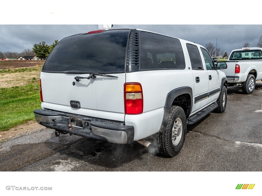 2002 Suburban 2500 LS 4x4 - Summit White / Graphite/Medium Gray photo #4