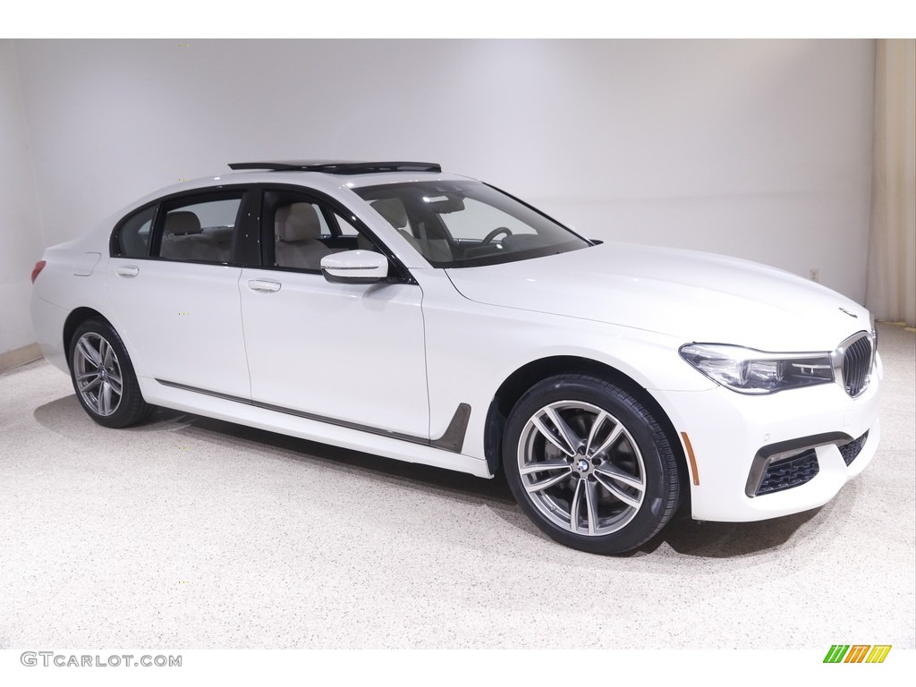 Mineral White Metallic 2019 BMW 7 Series 740i xDrive Sedan Exterior Photo #144065640