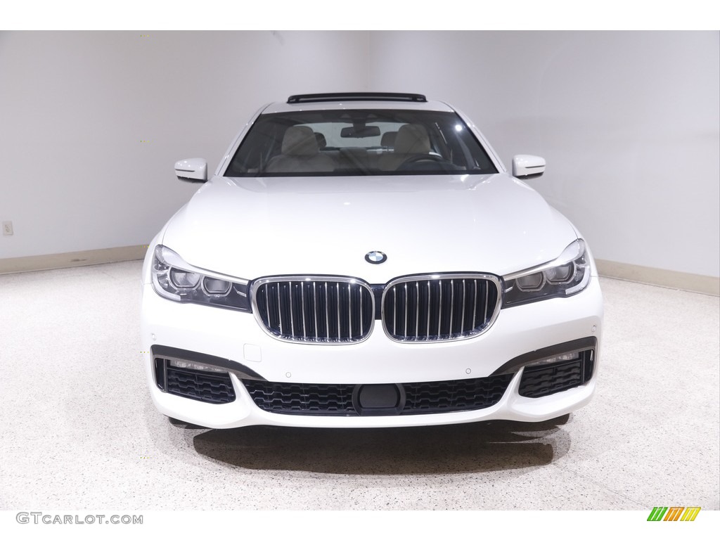 2019 7 Series 740i xDrive Sedan - Mineral White Metallic / Ivory White photo #2