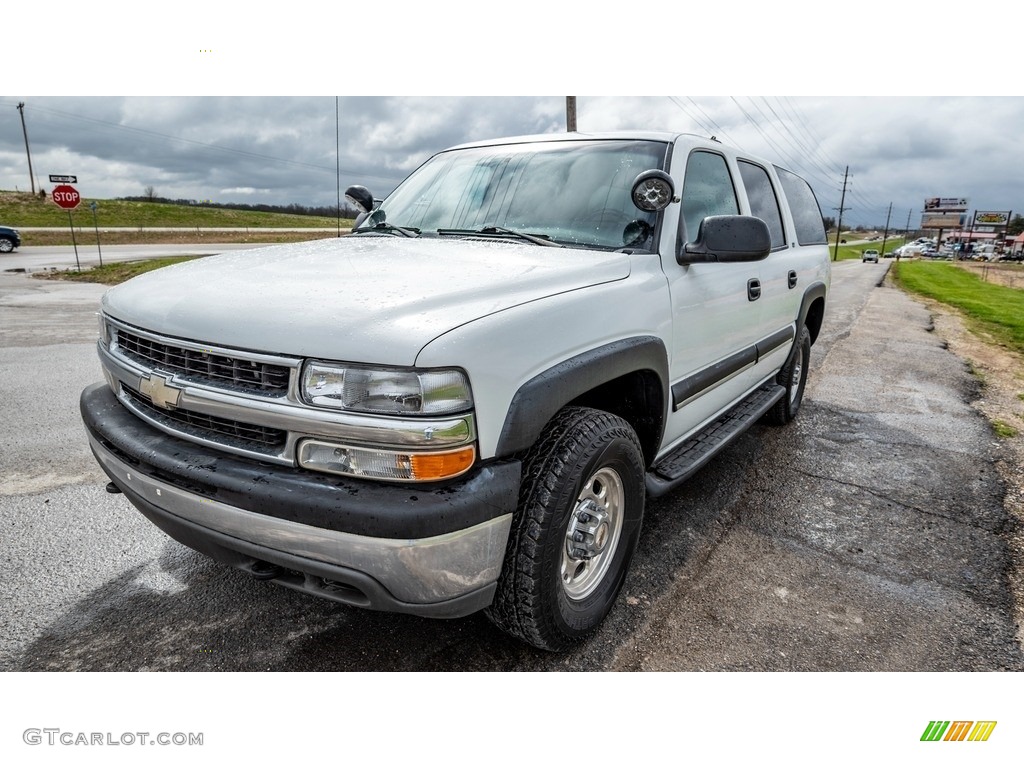 Summit White 2002 Chevrolet Suburban 2500 LS 4x4 Exterior Photo #144065703