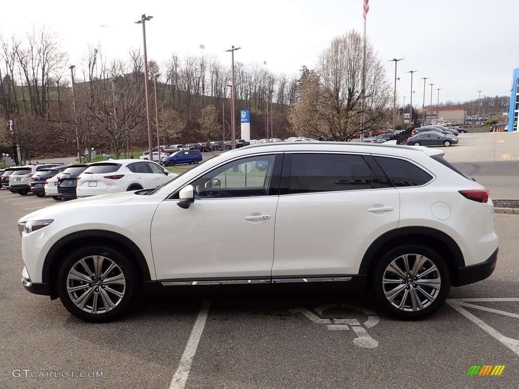Snowflake White Pearl Mica 2022 Mazda CX-9 Signature AWD Exterior Photo #144066057