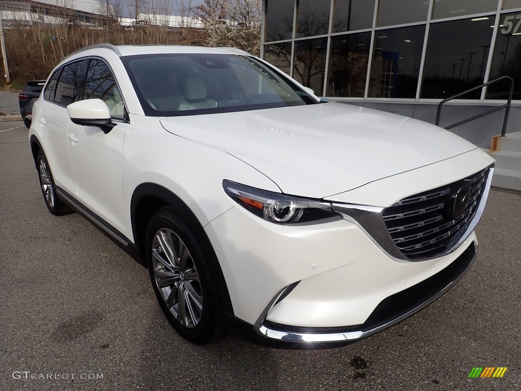 Snowflake White Pearl Mica 2022 Mazda CX-9 Signature AWD Exterior Photo #144066105