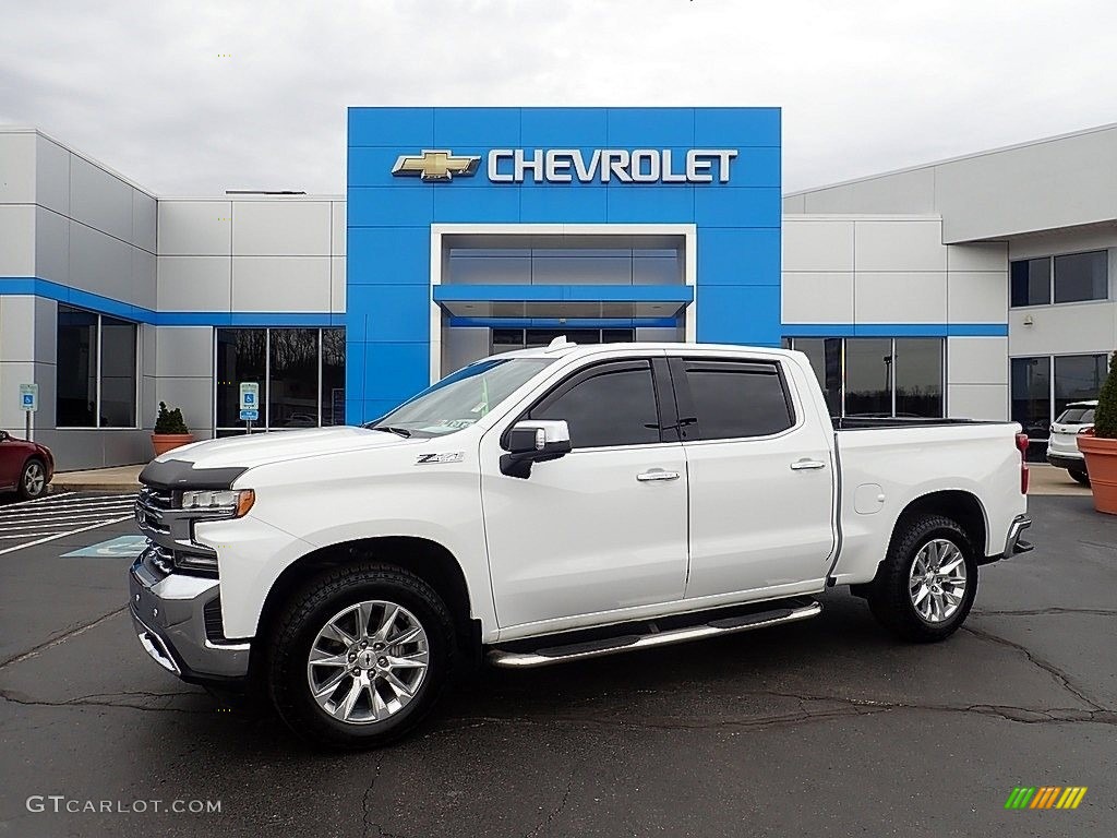 2019 Silverado 1500 LTZ Crew Cab 4WD - Summit White / Gideon/Very Dark Atmosphere photo #1