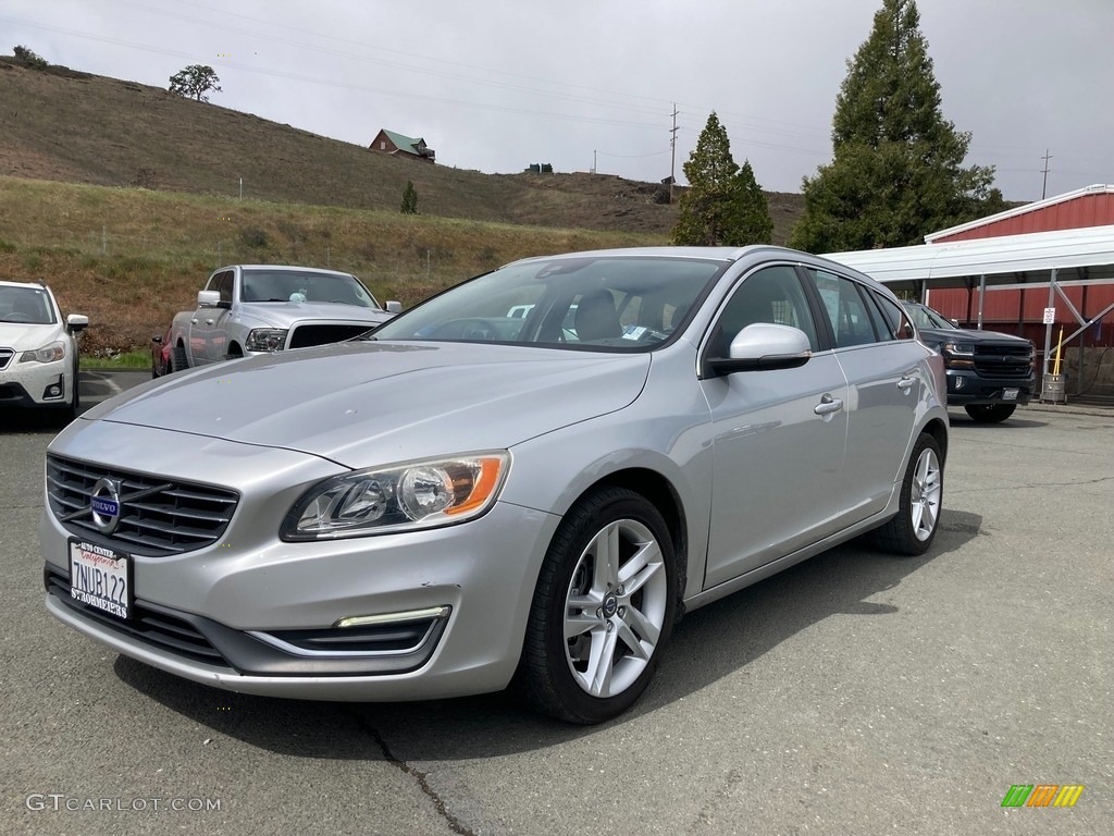 Bright Silver Metallic 2015 Volvo V60 T5 AWD Exterior Photo #144067620