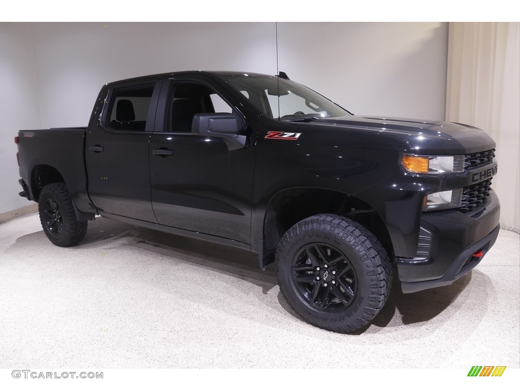 2021 Silverado 1500 Custom Trail Boss Crew Cab 4x4 - Black / Jet Black photo #1