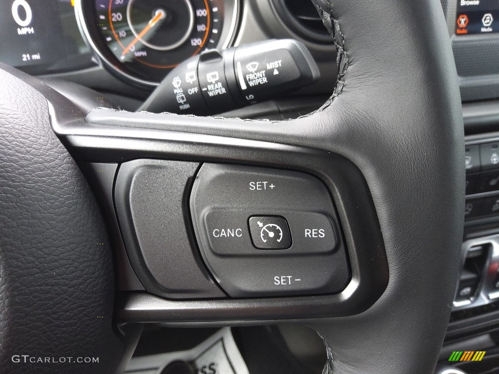2022 Jeep Wrangler Willys 4x4 Black Steering Wheel Photo #144071429