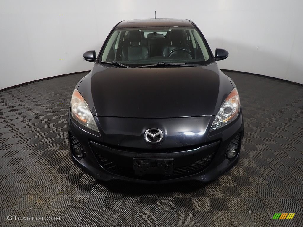 2012 MAZDA3 s Grand Touring 5 Door - Black Mica / Black photo #5