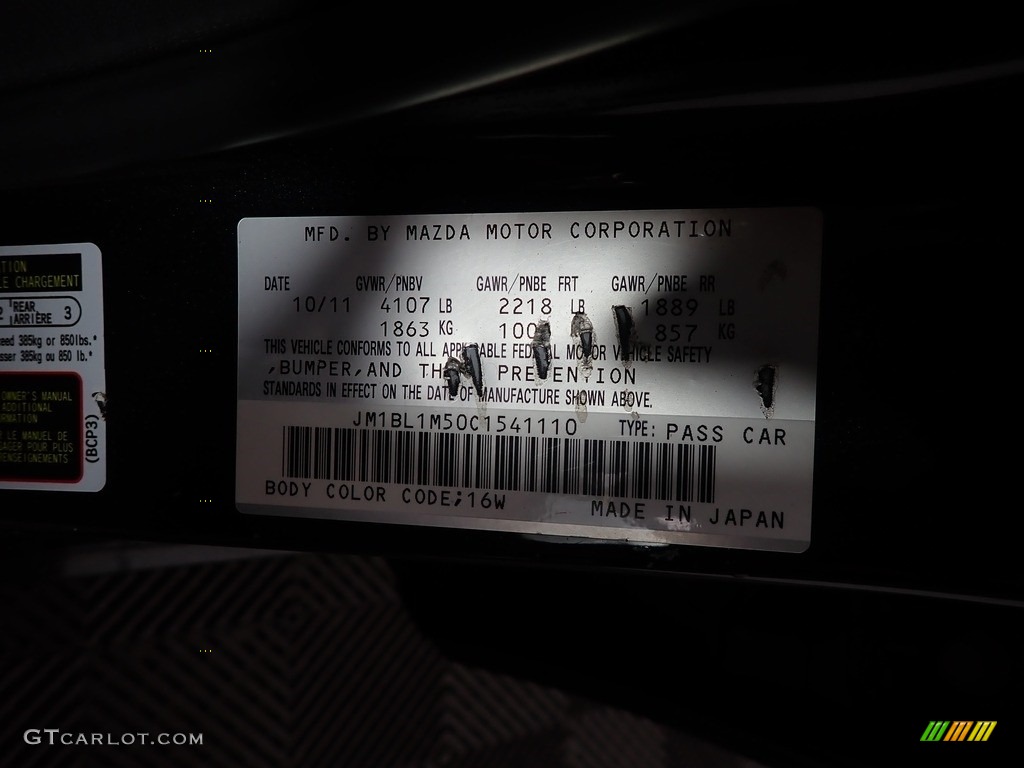 2012 MAZDA3 s Grand Touring 5 Door - Black Mica / Black photo #18