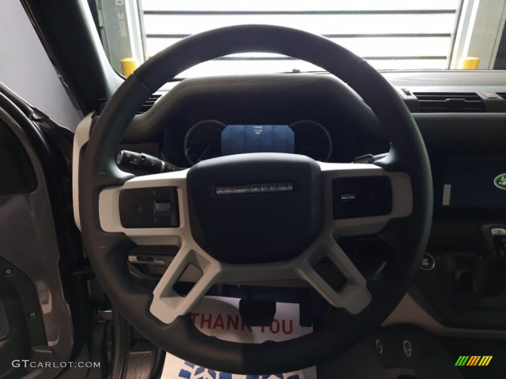 2023 Land Rover Defender 90 S Ebony Steering Wheel Photo #144074180