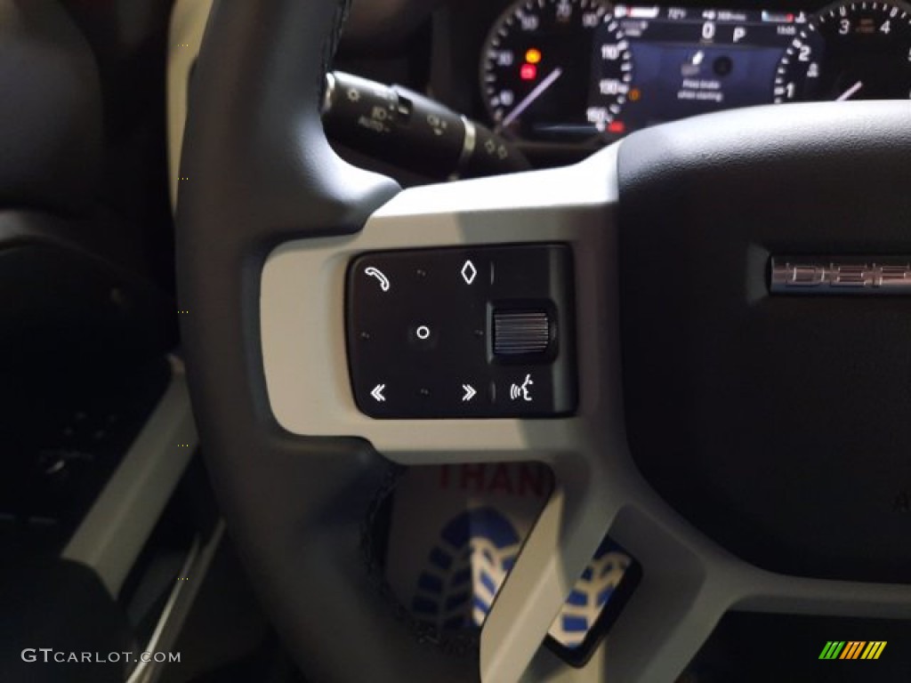 2023 Land Rover Defender 90 S Ebony Steering Wheel Photo #144074198