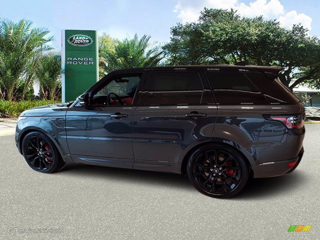 2022 Range Rover Sport HST - Carpathian Gray Metallic / Pimento/Ebony photo #6