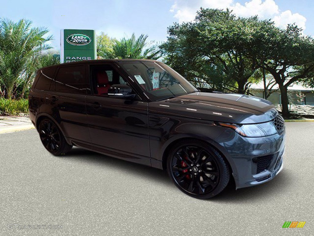 2022 Range Rover Sport HST - Carpathian Gray Metallic / Pimento/Ebony photo #12