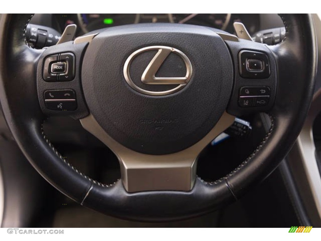 2020 Lexus NX 300h AWD Rioja Red Steering Wheel Photo #144074831