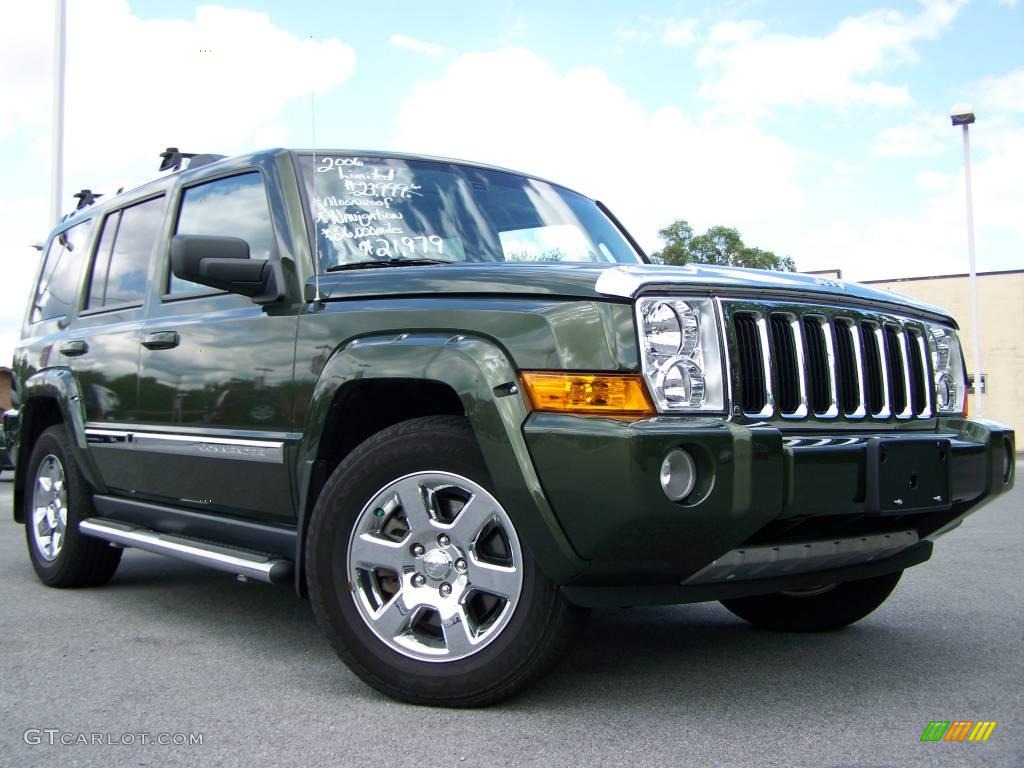2006 Commander Limited 4x4 - Jeep Green Metallic / Saddle Brown photo #1