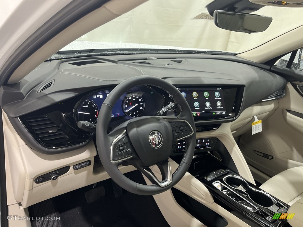 2022 Buick Envision Avenir AWD Whisper Beige w/Ebony Accents Dashboard Photo #144076949