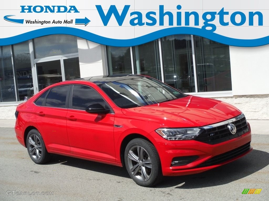 Tornado Red Volkswagen Jetta