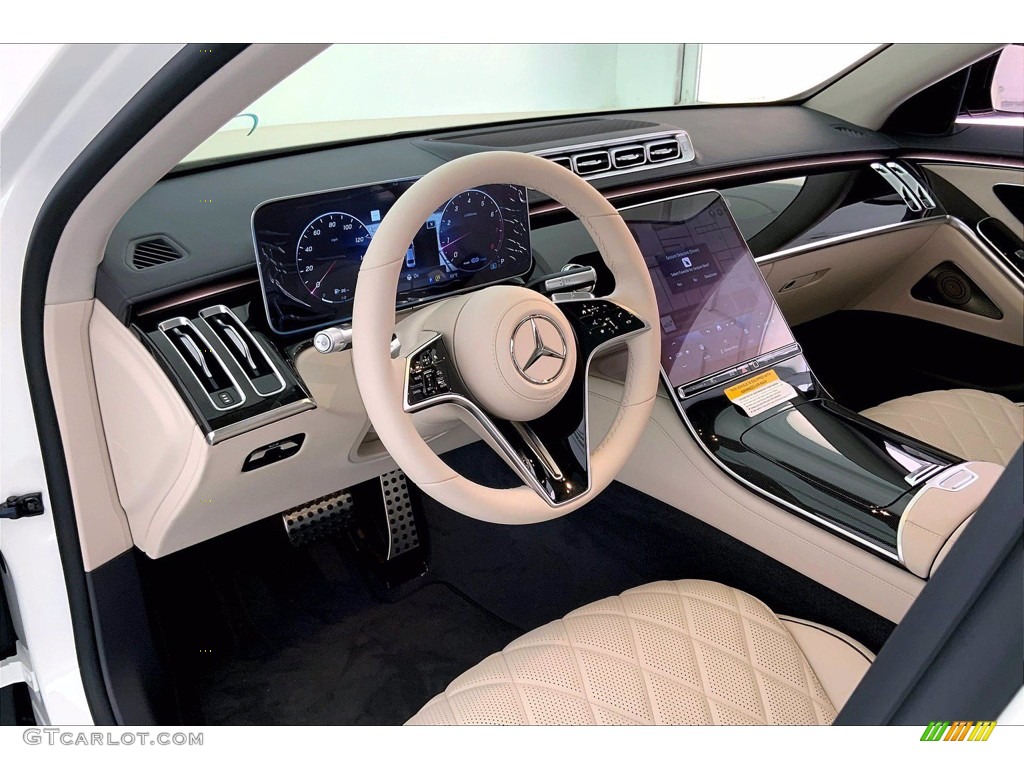 Macchiato Beige/Magma gray Interior 2022 Mercedes-Benz S 580 4Matic Sedan Photo #144078386