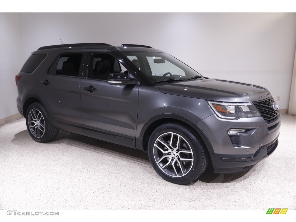 2018 Explorer Sport 4WD - Magnetic Metallic / Ebony Black photo #1