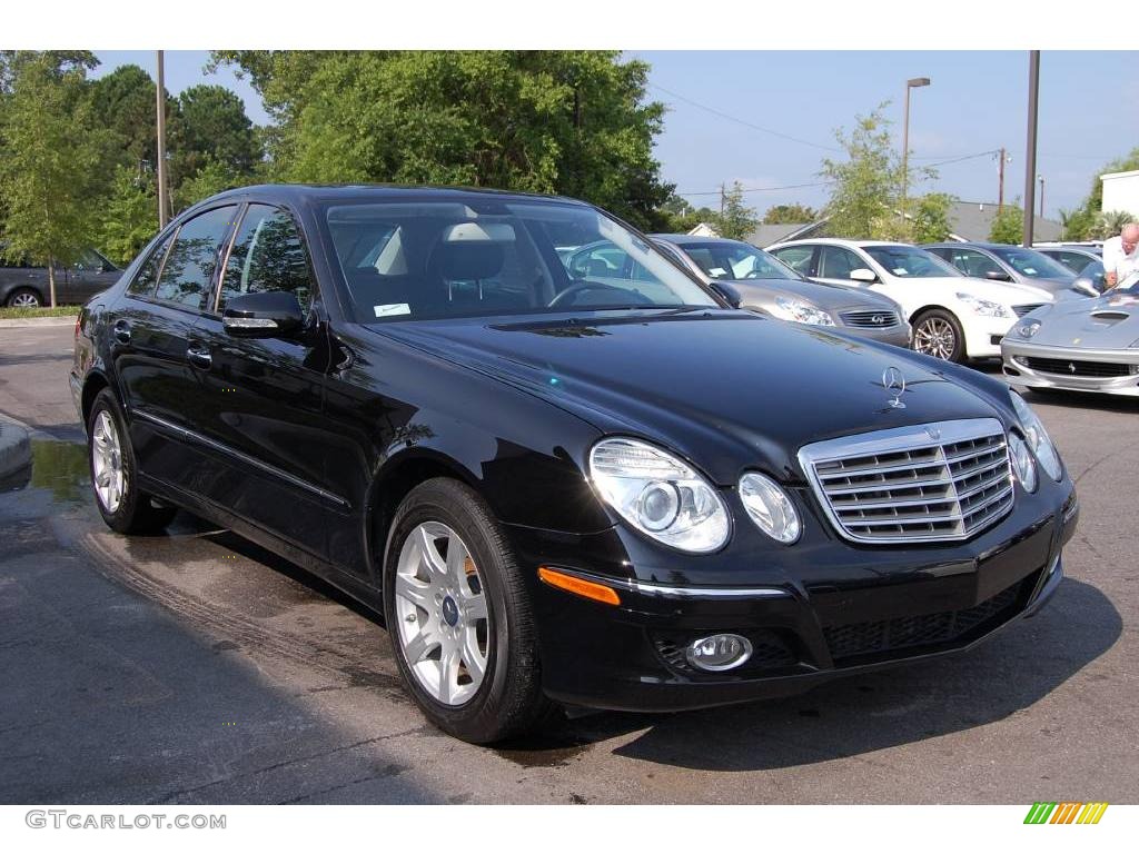 2008 E 320 BlueTEC Sedan - Black / Black photo #1