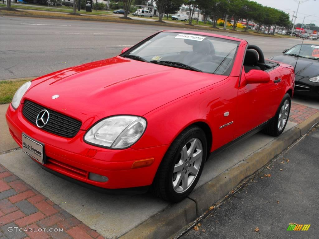 1999 SLK 230 Kompressor Roadster - Magma Red / Charcoal photo #1