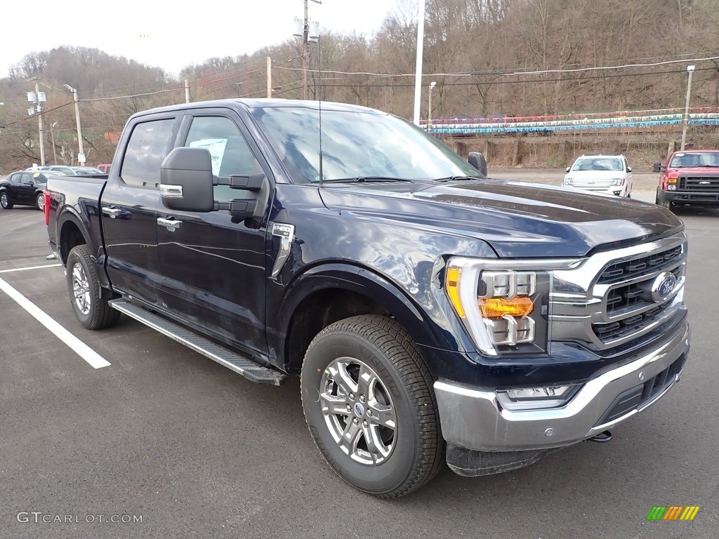 2022 F150 XLT SuperCrew 4x4 - Antimatter Blue Metallic / Medium Dark Slate photo #2