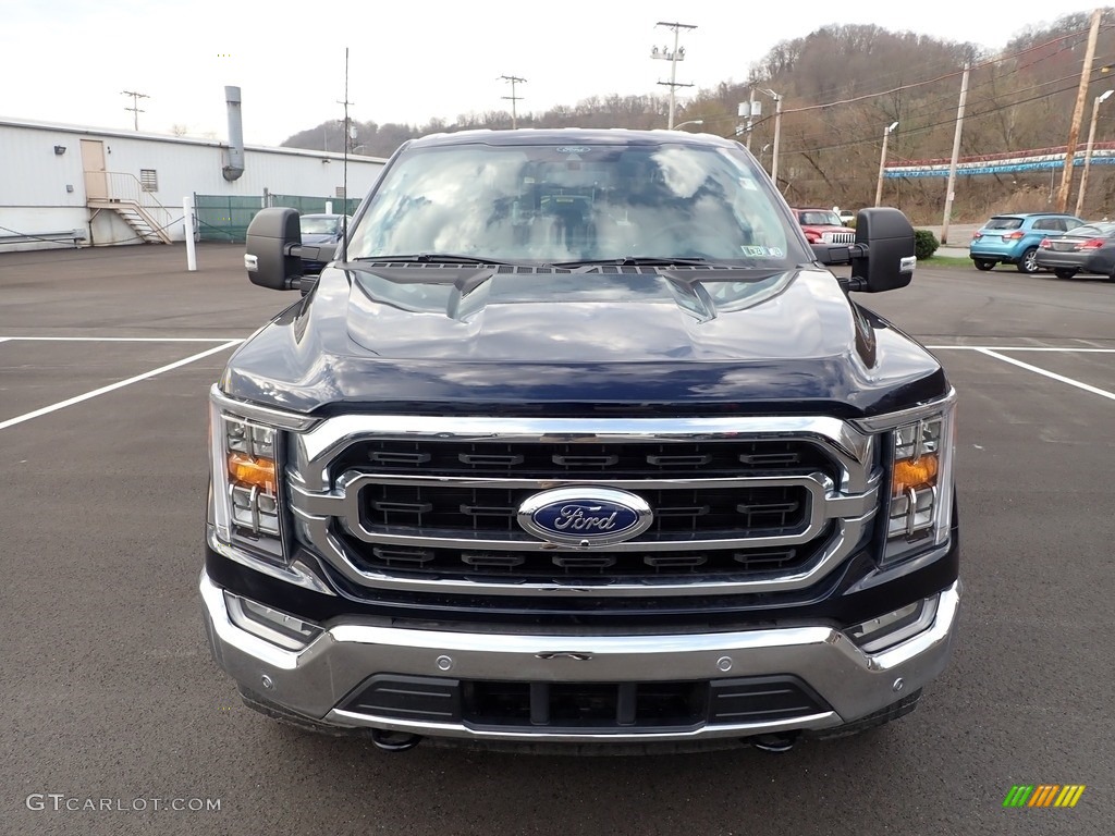 2022 F150 XLT SuperCrew 4x4 - Antimatter Blue Metallic / Medium Dark Slate photo #3