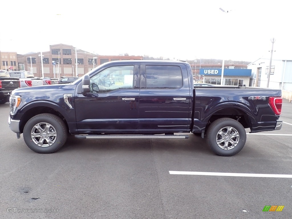 2022 F150 XLT SuperCrew 4x4 - Antimatter Blue Metallic / Medium Dark Slate photo #5