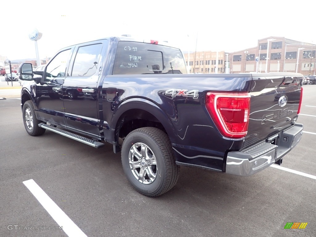 2022 F150 XLT SuperCrew 4x4 - Antimatter Blue Metallic / Medium Dark Slate photo #6
