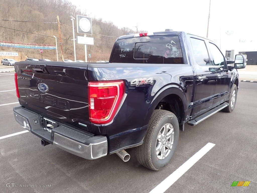 2022 F150 XLT SuperCrew 4x4 - Antimatter Blue Metallic / Medium Dark Slate photo #8