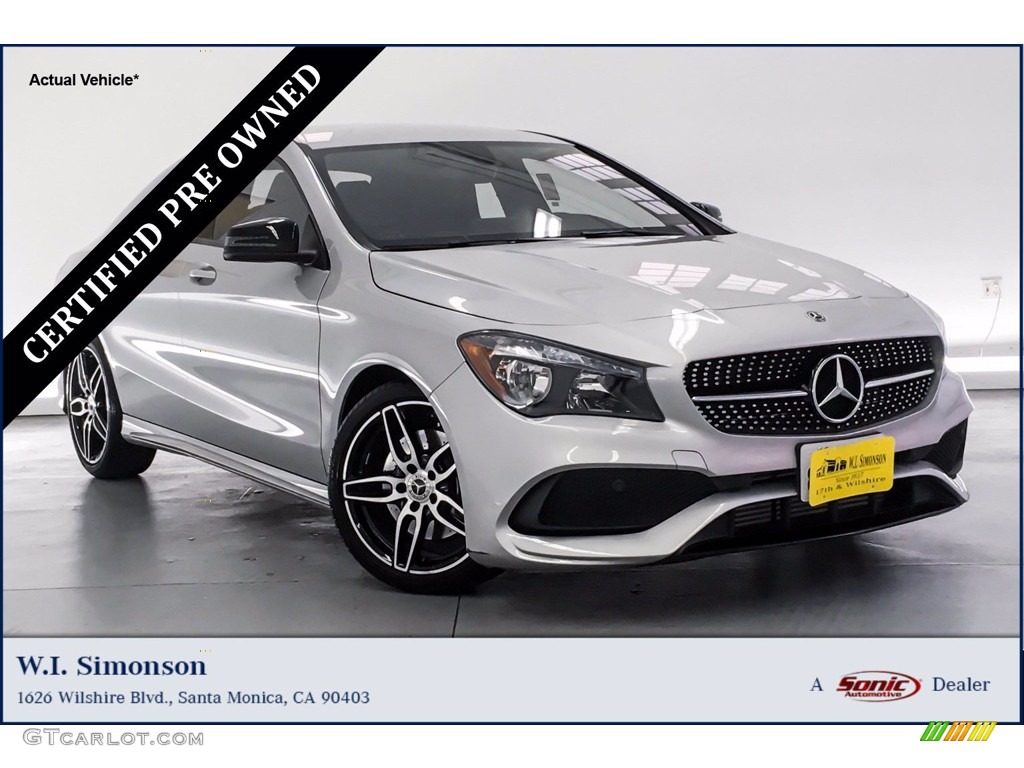 2019 CLA 250 Coupe - Polar Silver Metallic / Black photo #1