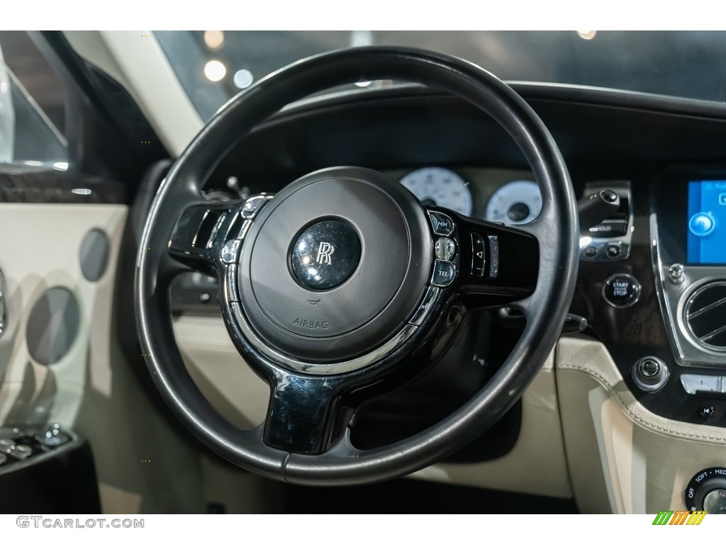 2013 Rolls-Royce Ghost Standard Ghost Model Creme Light Steering Wheel Photo #144081179