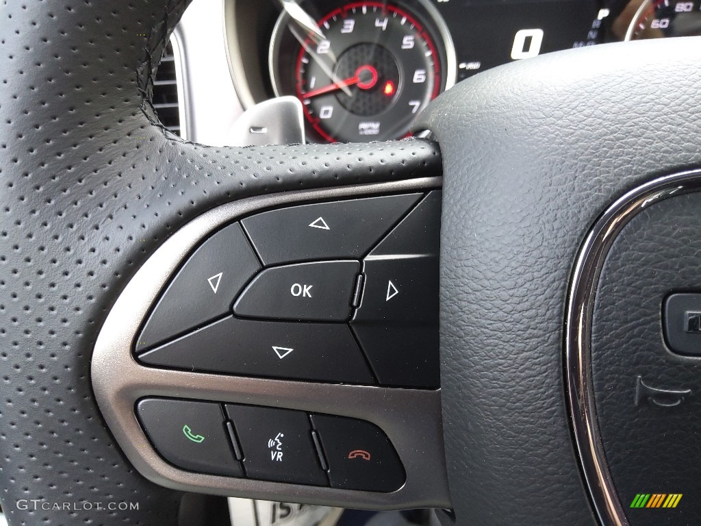 2022 Dodge Charger Scat Pack Plus Black Steering Wheel Photo #144081281