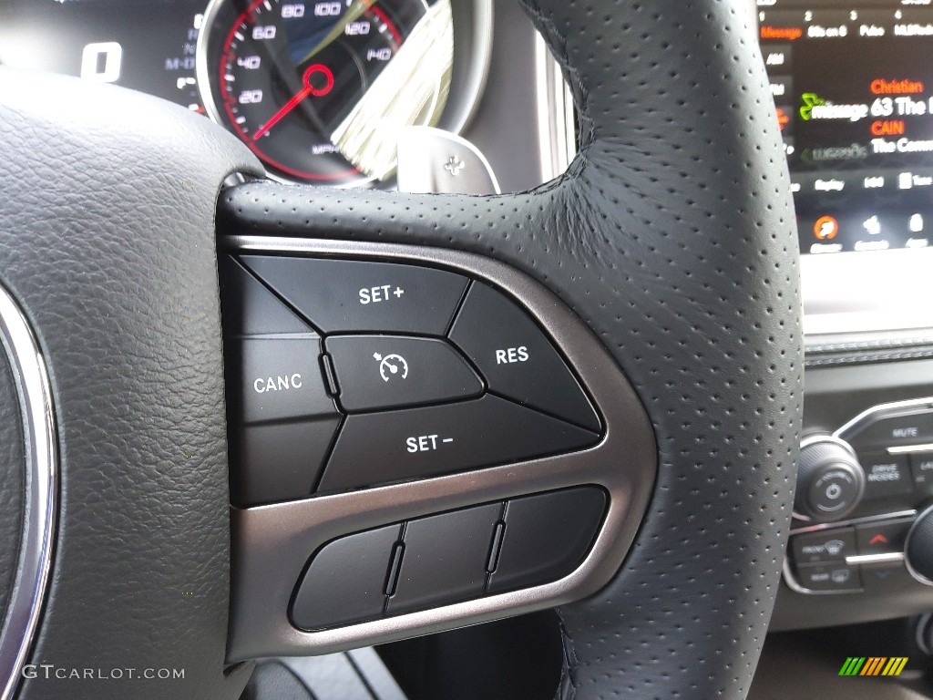 2022 Dodge Charger Scat Pack Plus Black Steering Wheel Photo #144081299