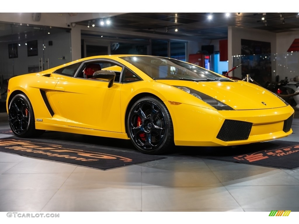 2005 Gallardo MOMO Edition Coupe - Giallo Halys (Yellow) / Giallo/Rosso photo #2
