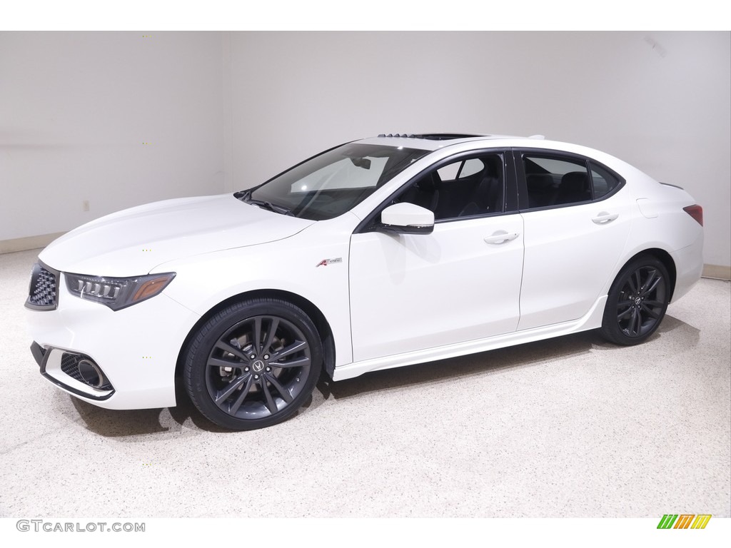 Platinum White Pearl 2020 Acura TLX V6 A-Spec Sedan Exterior Photo #144081563