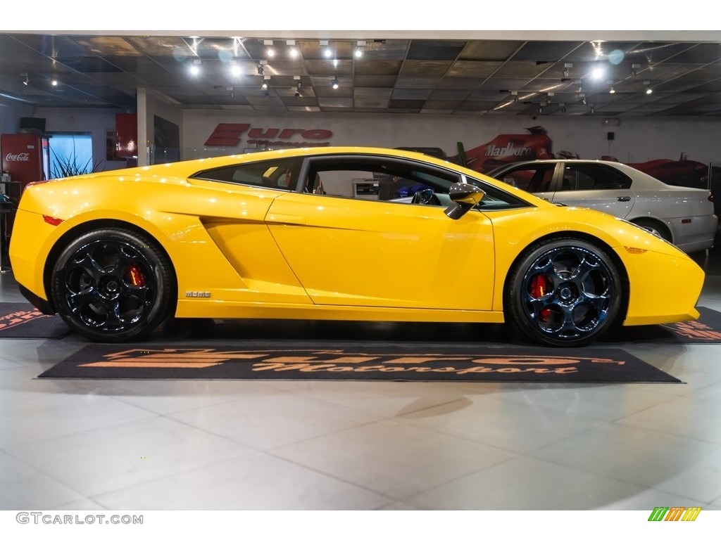 Giallo Halys (Yellow) 2005 Lamborghini Gallardo MOMO Edition Coupe Exterior Photo #144081566