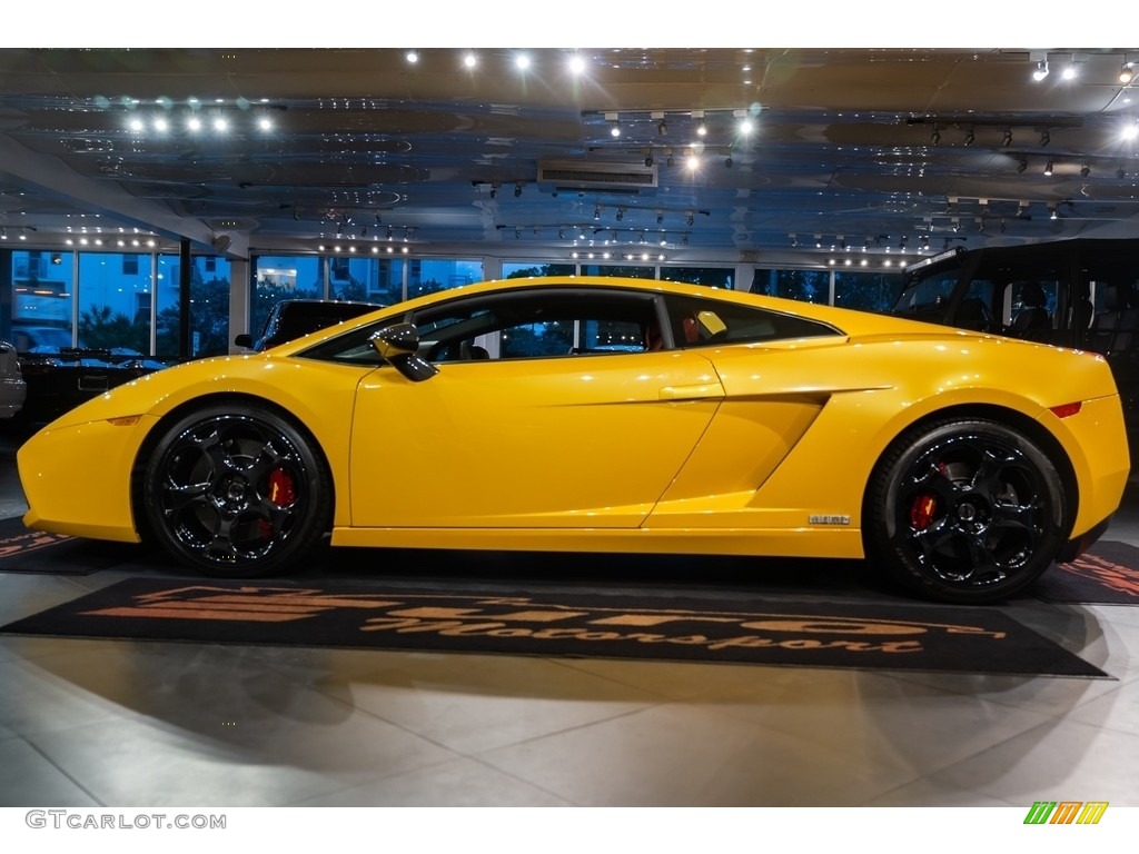 Giallo Halys (Yellow) 2005 Lamborghini Gallardo MOMO Edition Coupe Exterior Photo #144081581