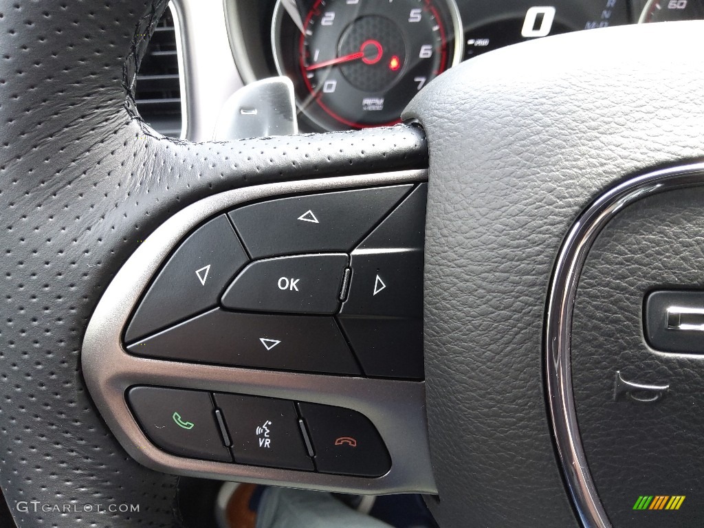 2022 Dodge Charger Scat Pack Plus Black Steering Wheel Photo #144081851