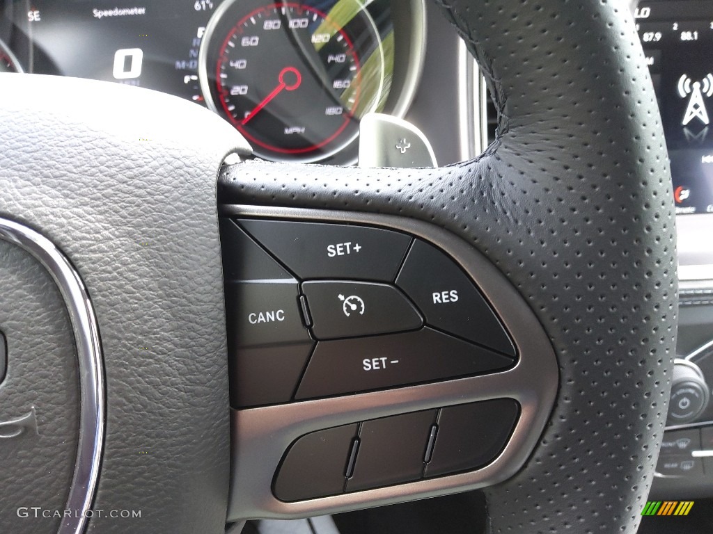 2022 Dodge Charger Scat Pack Plus Black Steering Wheel Photo #144081866
