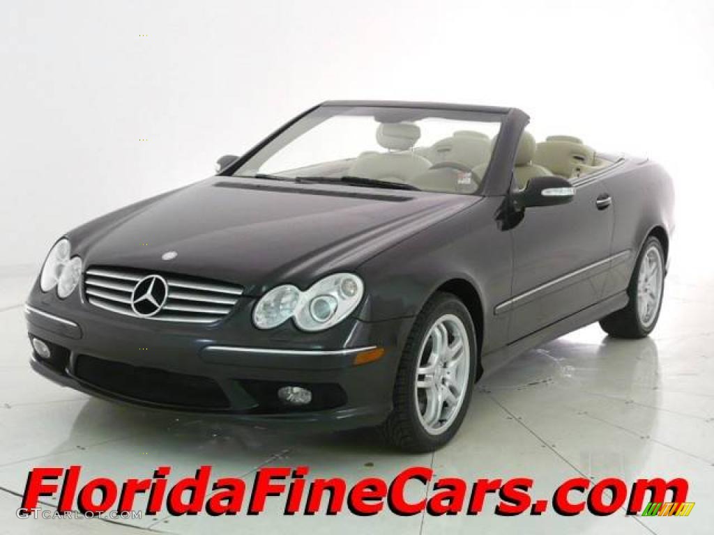 2004 CLK 500 Cabriolet - Black / Stone photo #1