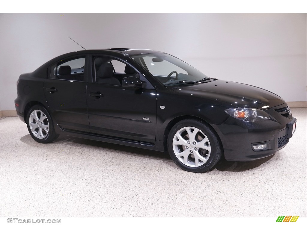 2008 MAZDA3 s Sport Sedan - Black Mica / Gray photo #1