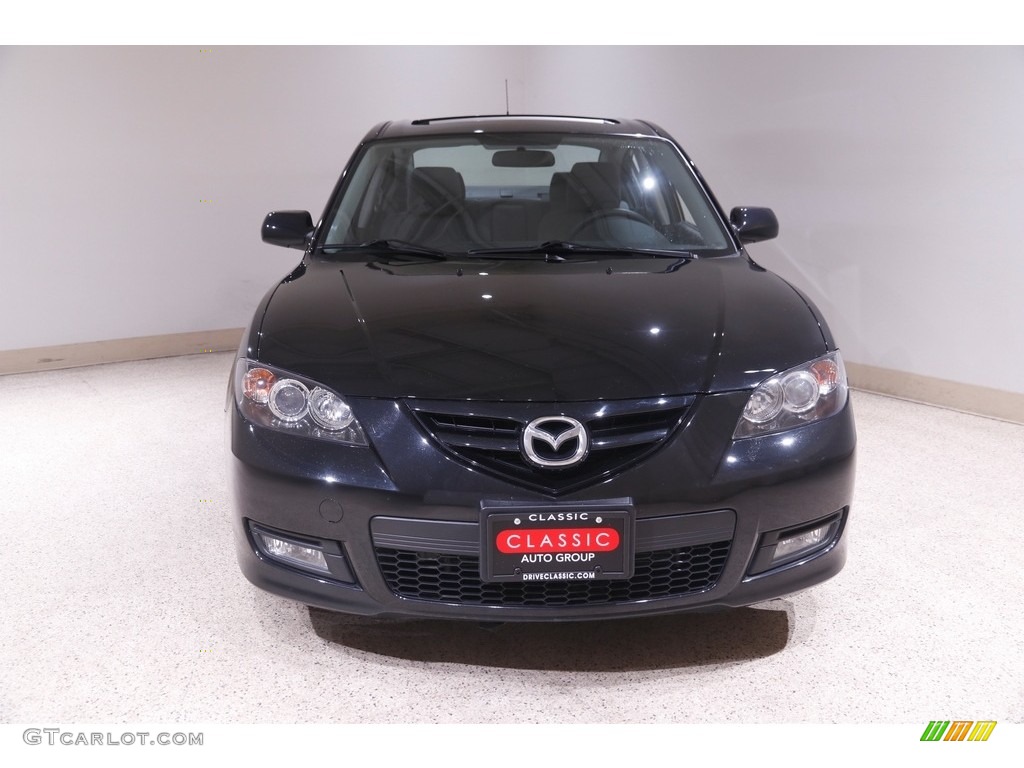 2008 MAZDA3 s Sport Sedan - Black Mica / Gray photo #2