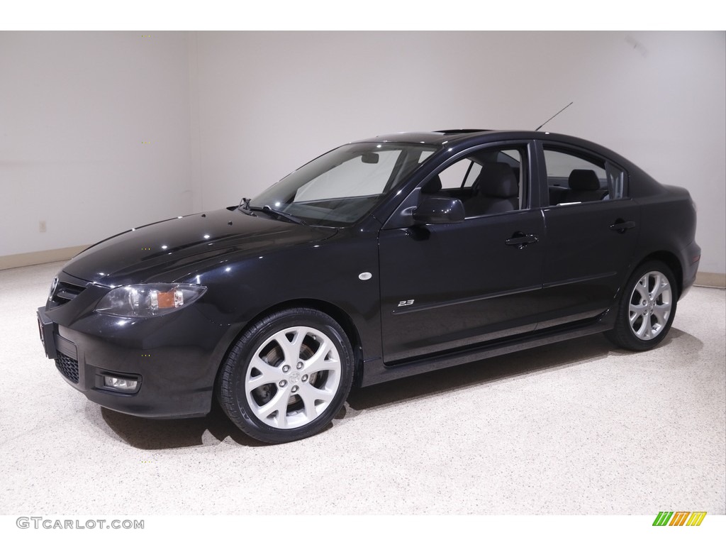 2008 MAZDA3 s Sport Sedan - Black Mica / Gray photo #3