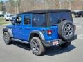 2022 Hydro Blue Pearl Jeep Wrangler Unlimited Sport 4x4  photo #4